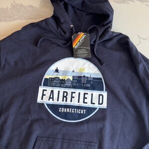 NWT Fairfield beach town road hoodie sweatshirt 2XL navy blue oversized hooded